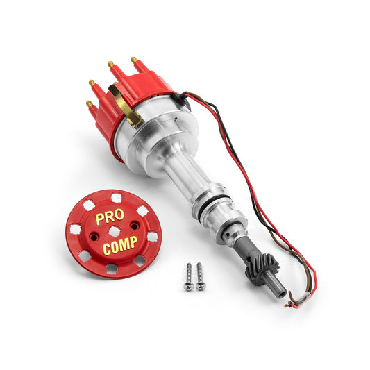 Speedmaster PCE376.1226 Fits Ford 289 302 Windsor 8020 Series Pro Billet Ready To Run Distributor [Red]