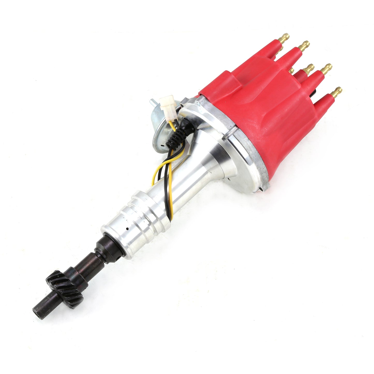 Speedmaster PCE376.1107.02 Fits Ford 302 351C Early 460 8000 Series Pro Billet Distributor Vacuum [Red Screw-on]