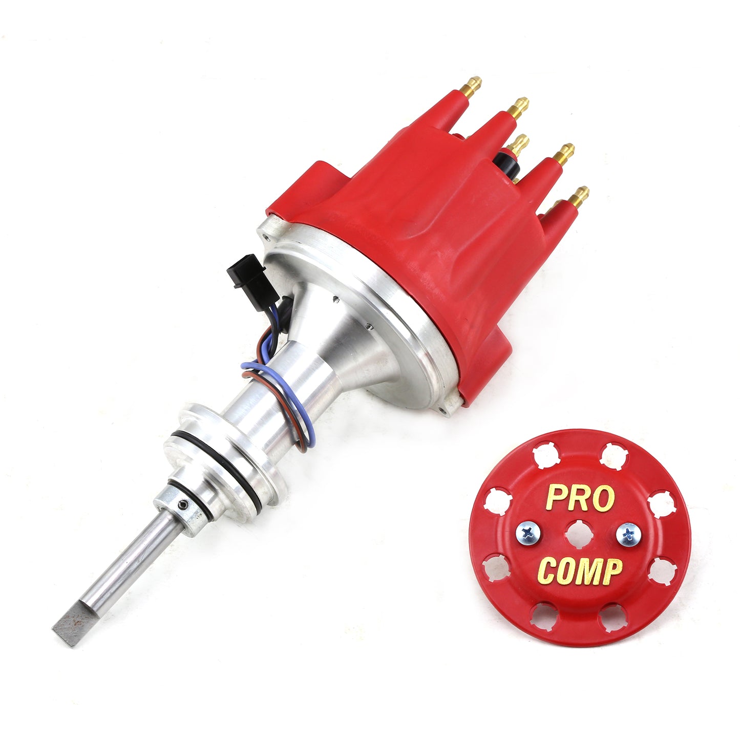 Speedmaster PCE376.1115.03 Fits Mopar Fits Chrysler BB 440 8000 Series Pro Billet Distributor [Red Screw-on]