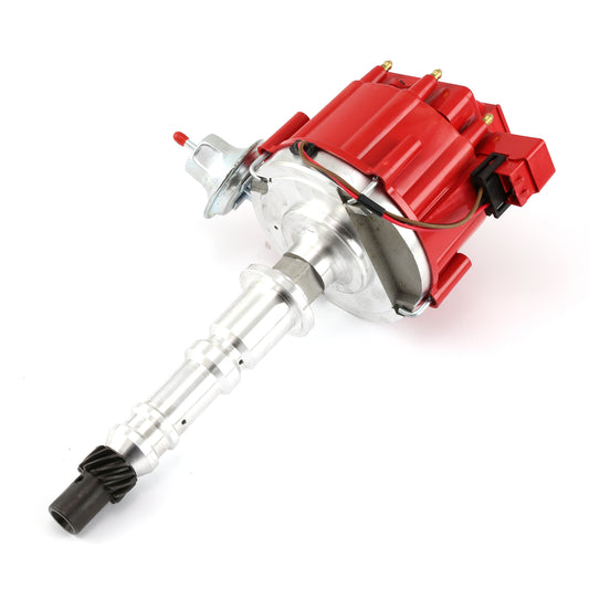 Speedmaster PCE376.1253 Fits Chevy SBC 348 409 Tall Block 6000 Series 65K Coil HEI Distributor [Red]