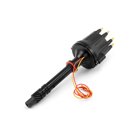 Speedmaster PCE376.1096.04 Fits Chevy SBC 350 BBC 454 8000 Series Pro Billet Distributor [Black Screw-on]