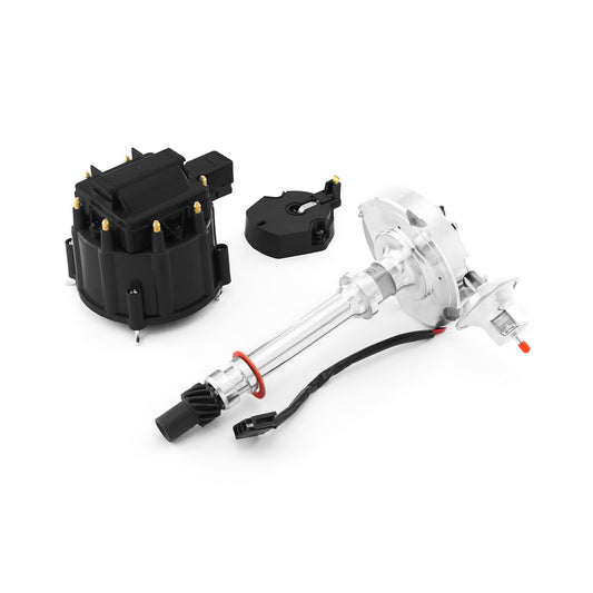 Speedmaster PCE376.1032.08 Fits Chevy SBC 350 BBC 454 6000 Series 65K Coil HEI Distributor [Black Cap]
