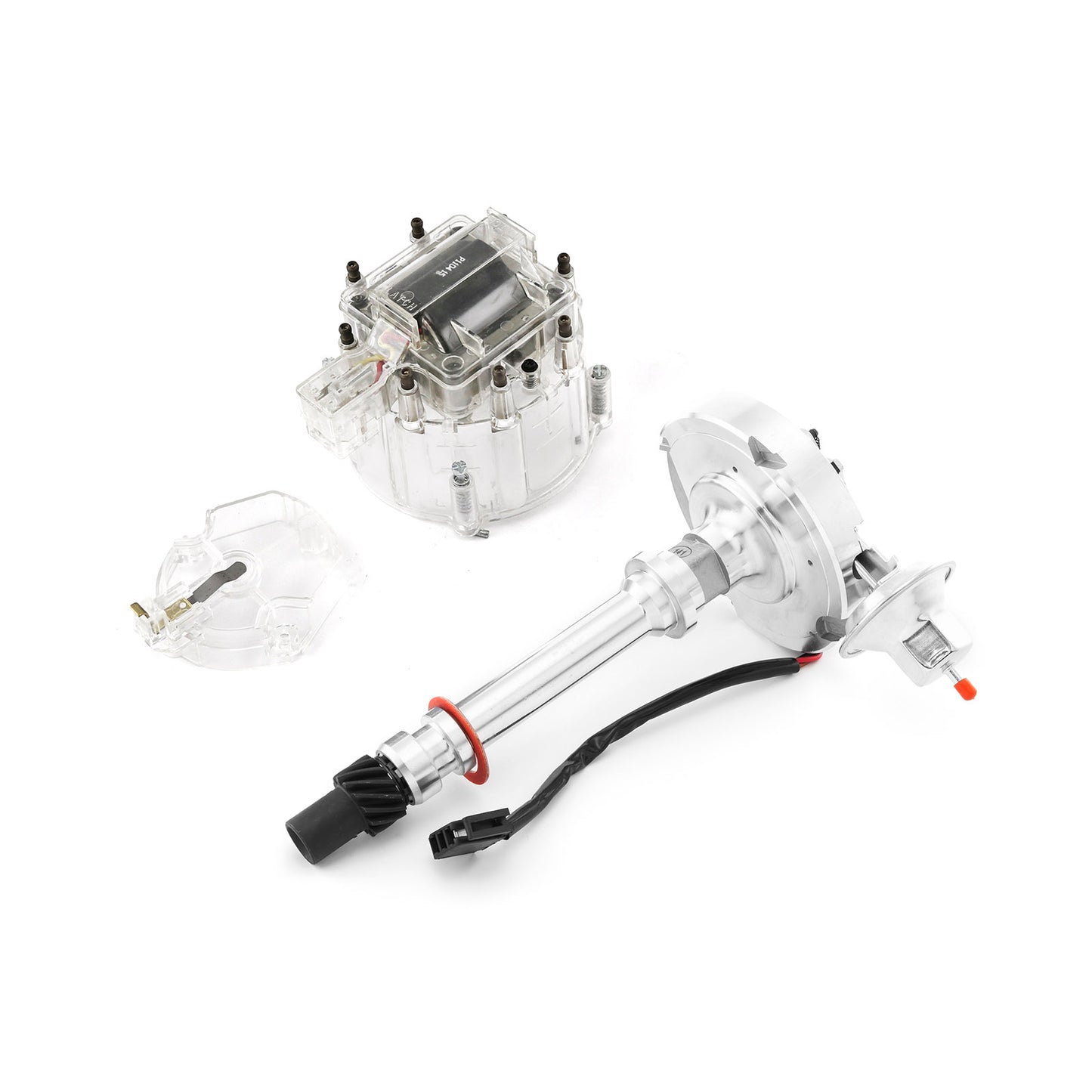 Speedmaster PCE376.1032.10 Fits Chevy SBC 350 BBC 454 6000 Series 65K Coil HEI Distributor [Clear Cap]