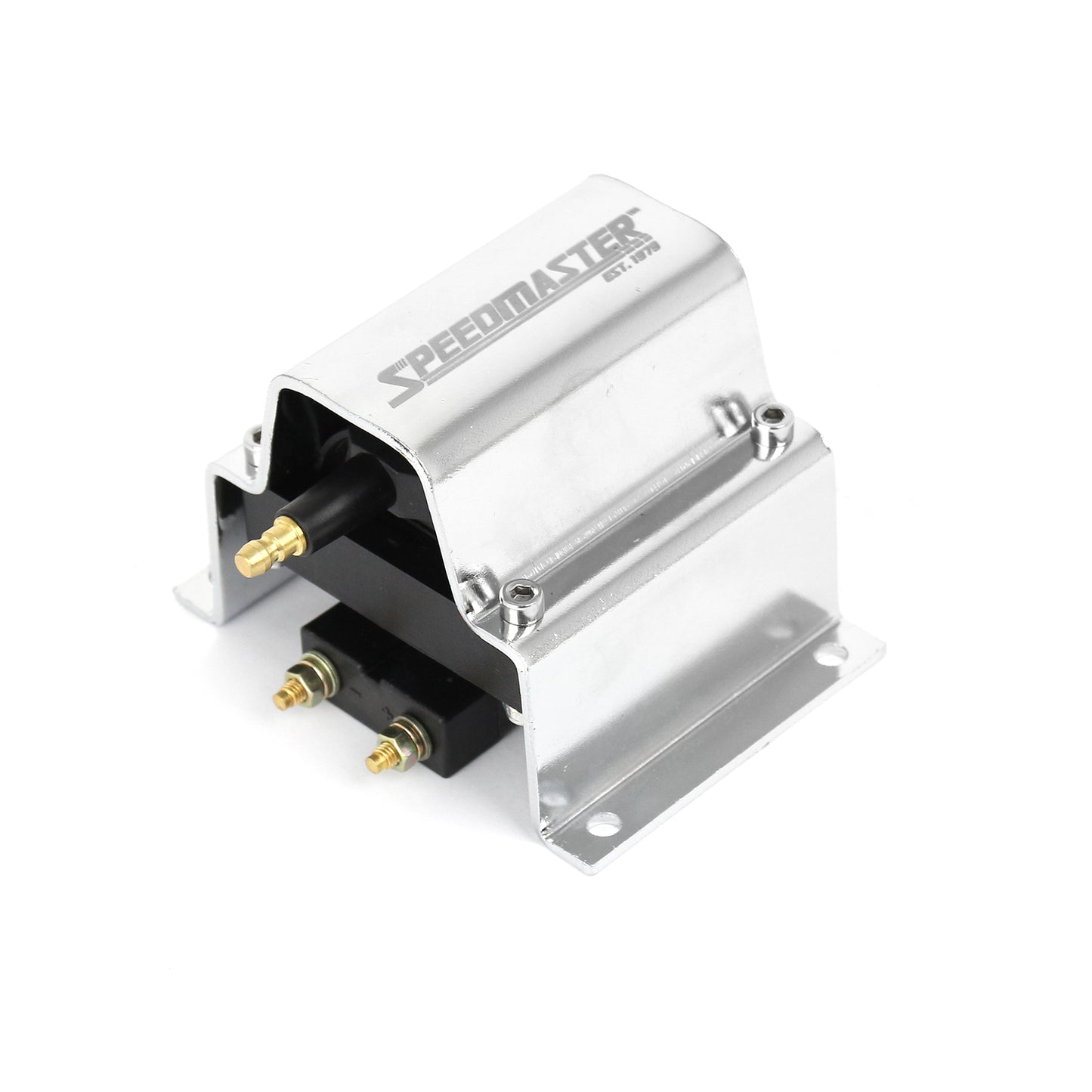 Speedmaster PCE382.1026 Universal 12V High Output External Male E-Core Ignition Coil - Chrome