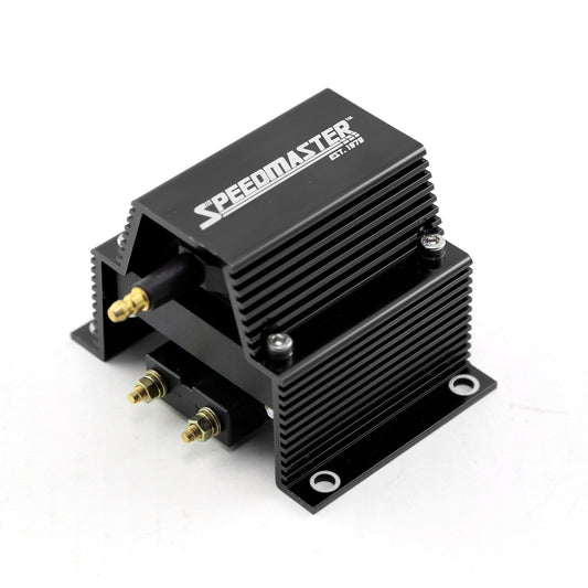 Speedmaster PCE382.1030 Universal 12V High Output External Male E-Core Ignition Coil - Black