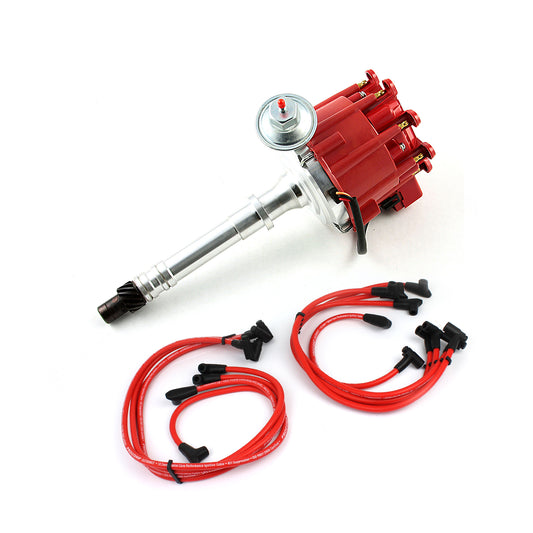 Speedmaster PCE385.1020 Fits Chevy SBC 350 BBC 454 65K Coil Thunder HEI Distributor W/10.5mm Spark Plug Wires