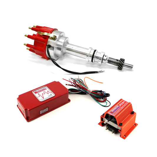 Speedmaster PCE385.1022 Fits Ford 351W Windsor Pro Billet Distributor 6AL CDI Ignition & Coil Kit