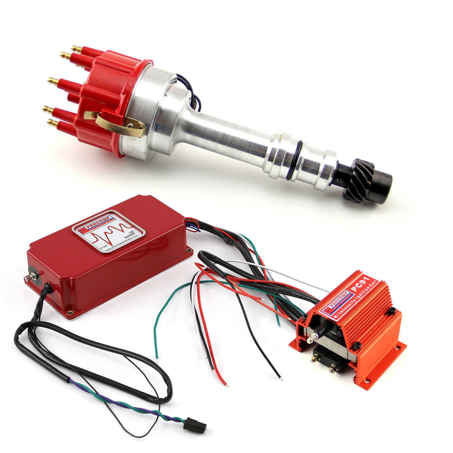 Speedmaster PCE385.1107 Fits Oldsmobile 400 425 455 Pro Billet Aluminum Distributor 6AL CDI Ignition Coil Kit