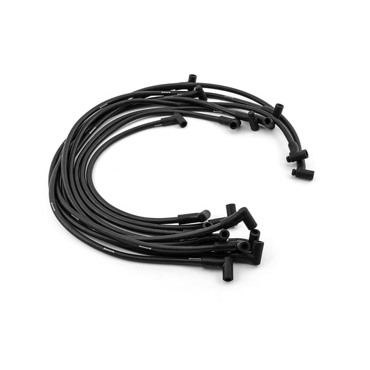 Speedmaster PCE390.1012 Universal 90 Deg To 90 Deg Under Covers Male Black Spark Plug Wires Suits Fits Chevy
