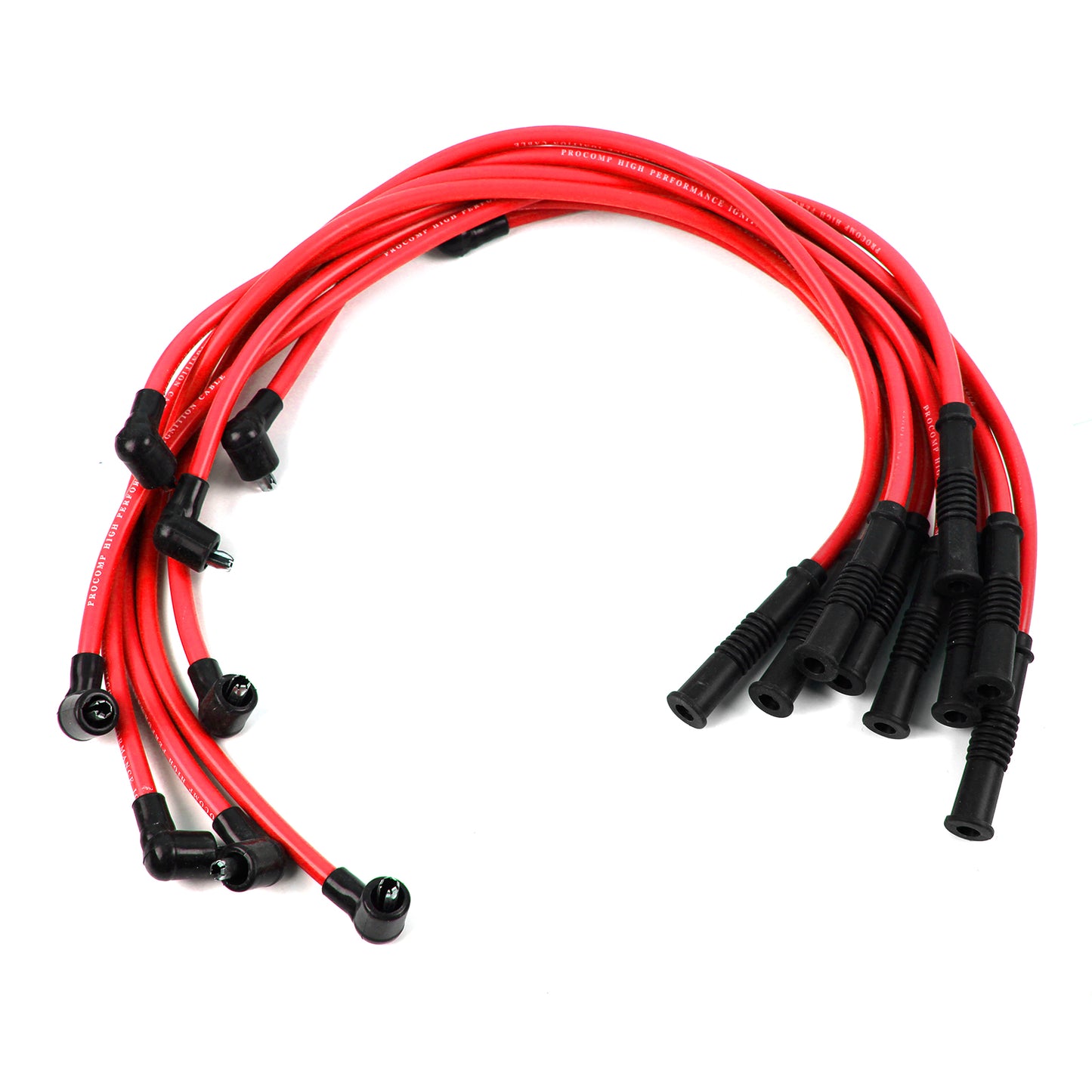Speedmaster PCE390.1019 Universal 90 Deg To Straight - Female - Red Spark Plug Wires (Suits Fits Ford)
