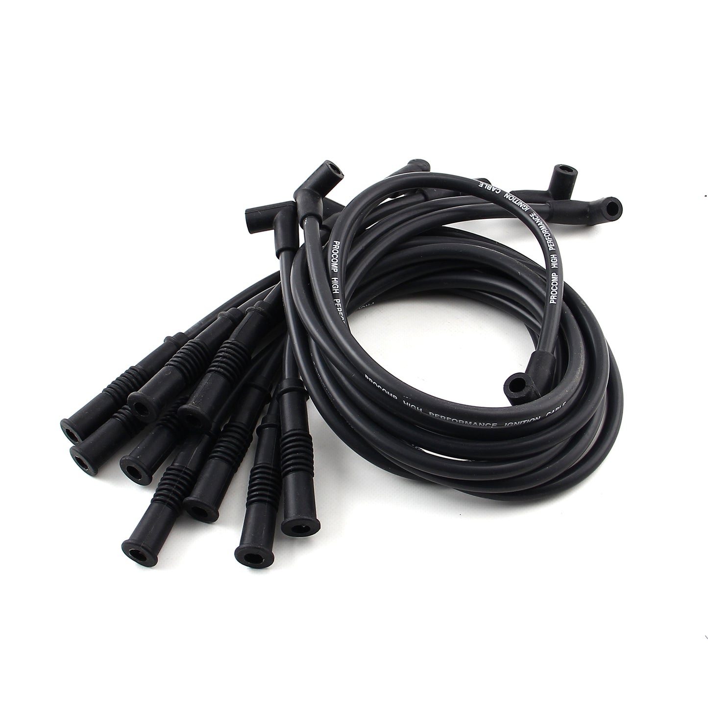 Speedmaster PCE390.1024 Universal 90 Deg To Straight - Male - Black Spark Plug Wires (Suits Fits Ford)