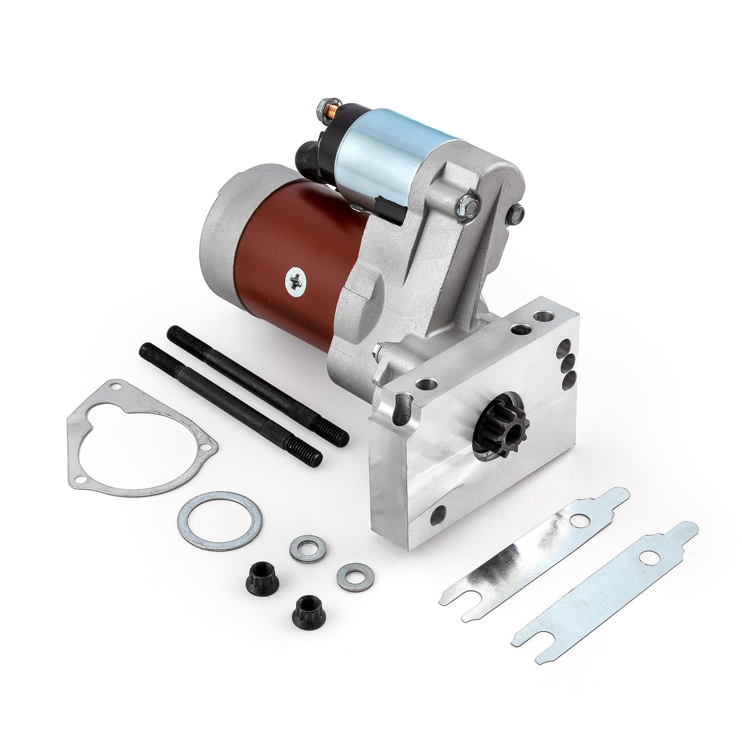 Speedmaster PCE393.1020.01 Fits Chevy SBC 350 BBC 454 10" 153T 11" 168T Mini High-Torque 4Hp Starter [Red]