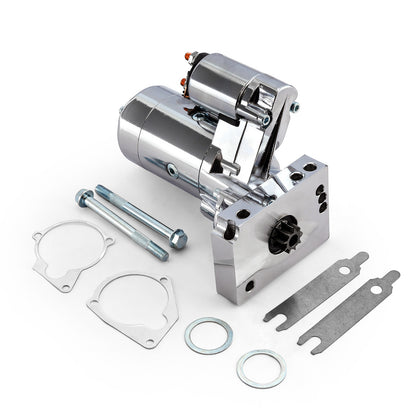 Speedmaster PCE393.1020.02 Fits Chevy SBC 350 BBC 454 10" 153T 11" 168T Mini High-Torque 4Hp Starter [Chrome]
