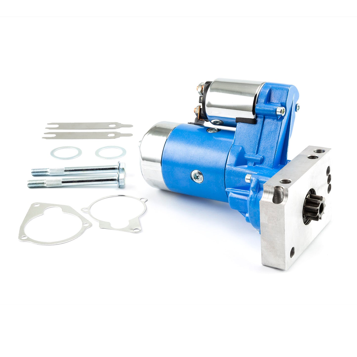 Speedmaster PCE393.1020.04 Fits Chevy SBC 350 BBC 454 10" 153T 11" 168T Mini High-Torque 4Hp Starter [Blue]