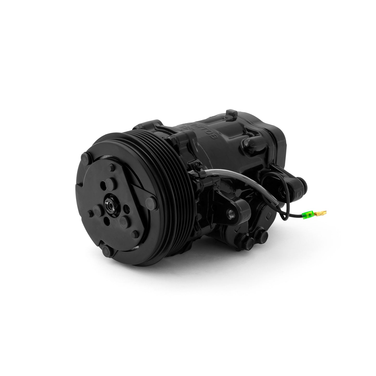 Speedmaster PCE413.1007 Serpentine Belt Sanden Style 7176 Small Body Black AC Air Compressor