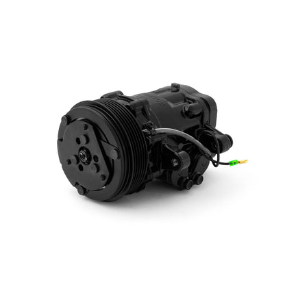 Speedmaster PCE413.1007 Serpentine Belt Sanden Style 7176 Small Body Black AC Air Compressor