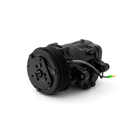 Speedmaster PCE413.1007 Serpentine Belt Sanden Style 7176 Small Body Black AC Air Compressor