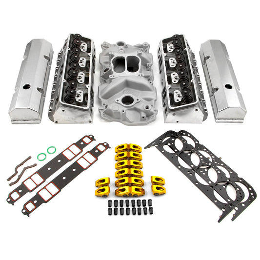 Speedmaster PCE435.1061 Fits Chevy SBC 350 Hyd FT 210cc Straight Plug Cylinder Head Top End Engine Combo Kit