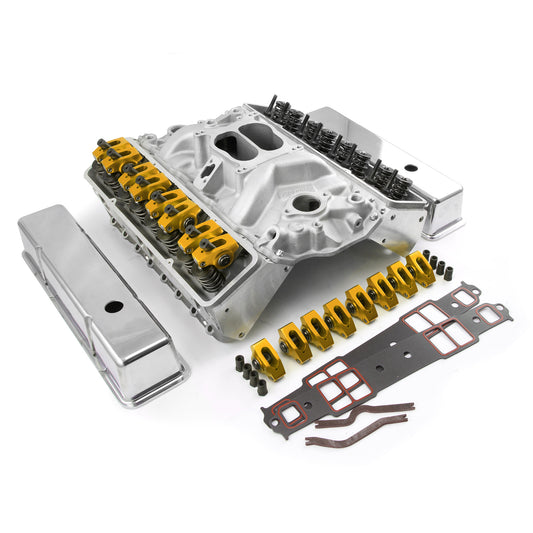 Speedmaster PCE435.1004 Fits Chevy SBC 350 Straight Plug Hyd FT Cylinder Head Top End Engine Combo Kit