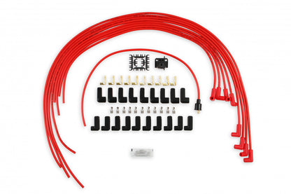 ACCEL Spark Plug Wire Set - 8mm - Universal - Red Wire with Red 90 Deg Boots 5041R