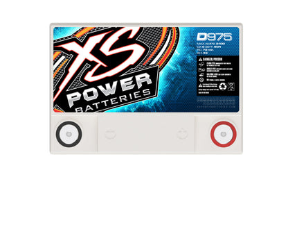 XS Power Batteries 12V AGM D Series Batteries - M6 Terminal Bolts Included 2100 Max Amps D975