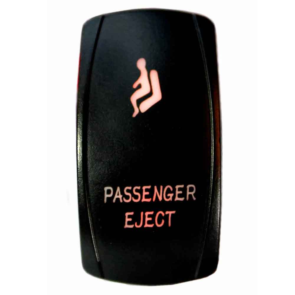 Quake LED - QRS296 - Rocker Switch Passenger Eject 2 Way 5 Pin Red