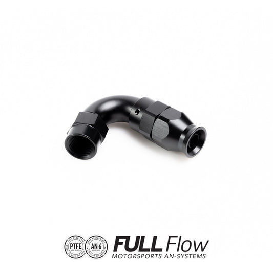 Nuke Performance Full Flow PTFE Hose End Fitting 120 Degree AN-8 810-12-08