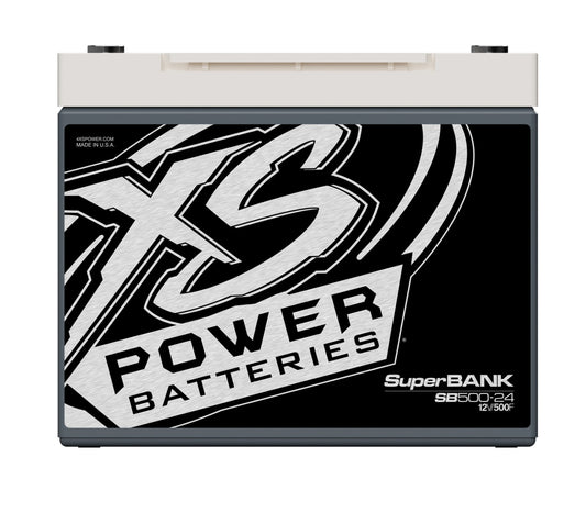 XS Power Batteries 12V Super Bank Capacitor Modules - M6 Terminal Bolts Included 10000 Max Amps SB500-24
