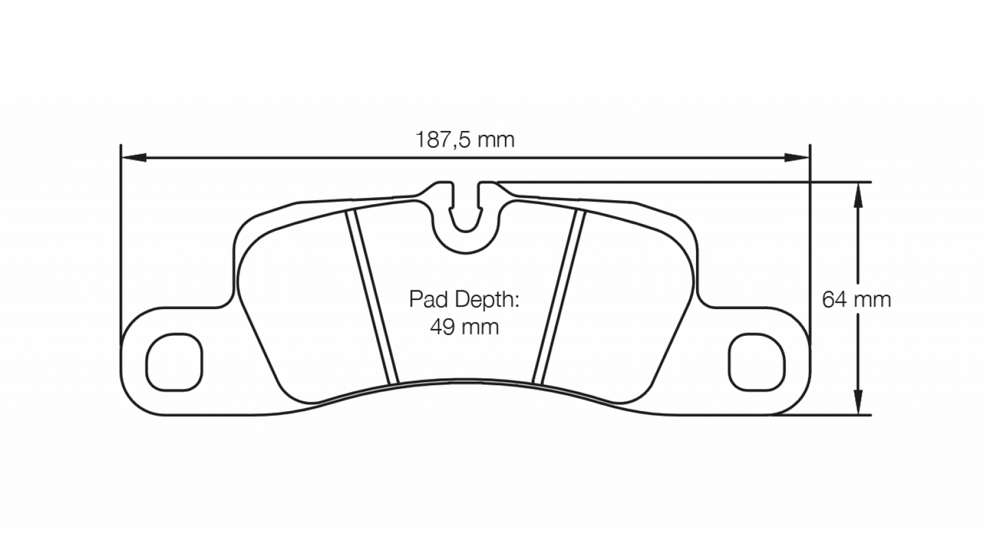 PAGID Racing Pagid Porsche 991 Carrera, Boxster, Cayenne RSL29 Rear Brake Pads 4918-RSL29