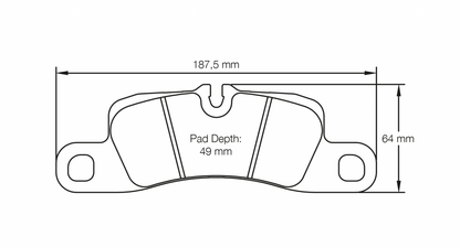 PAGID Racing Pagid Porsche 991 Carrera, Boxster, Cayenne RSL29 Rear Brake Pads 4918-RSL29