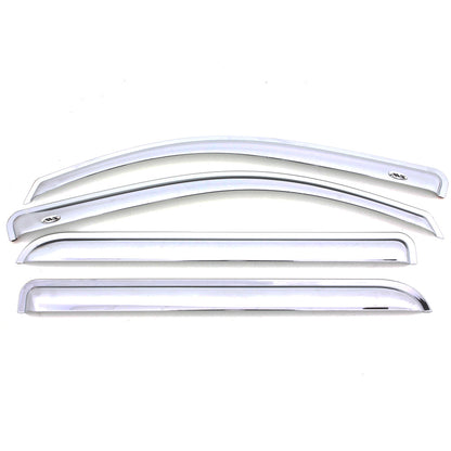 Auto Ventshade 684989 Chrome Ventvisor Side Window Deflector 4-Piece Set For 2014-2019 Toyota Corolla