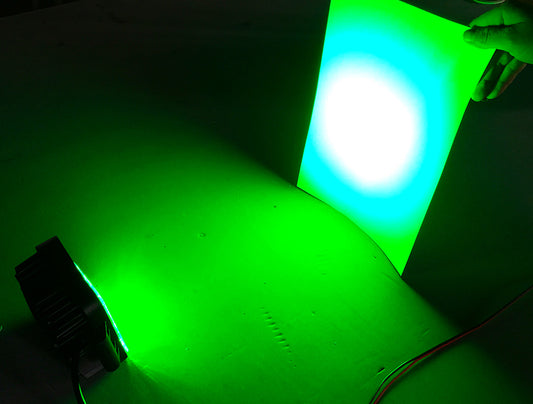 Quake LED - QFR137 - 4 Inch Work Light 27 Watt 30 Degree Green Spot Fracture Series