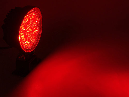 Quake LED - QFR494 - 4 Inch Work Light 27 Watt Red Spot Fracture Series