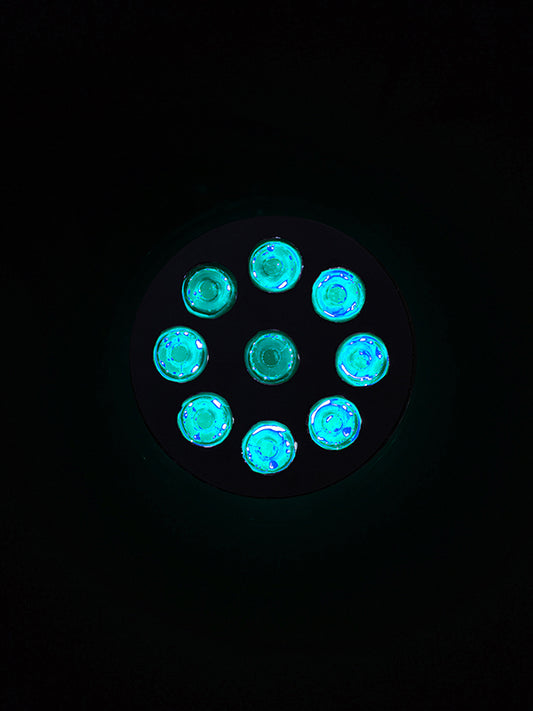 Quake LED - QFR793 - 4 Inch Work Light 27 Watt Spot RGB Accent Fracture Series Quad-Lock/Interlock