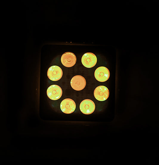 Quake LED - QFR794 - 4 Inch Work Light 27 Watt 30 Degree Spot RGB Accent Fracture Series Quad-Lock/Interlock
