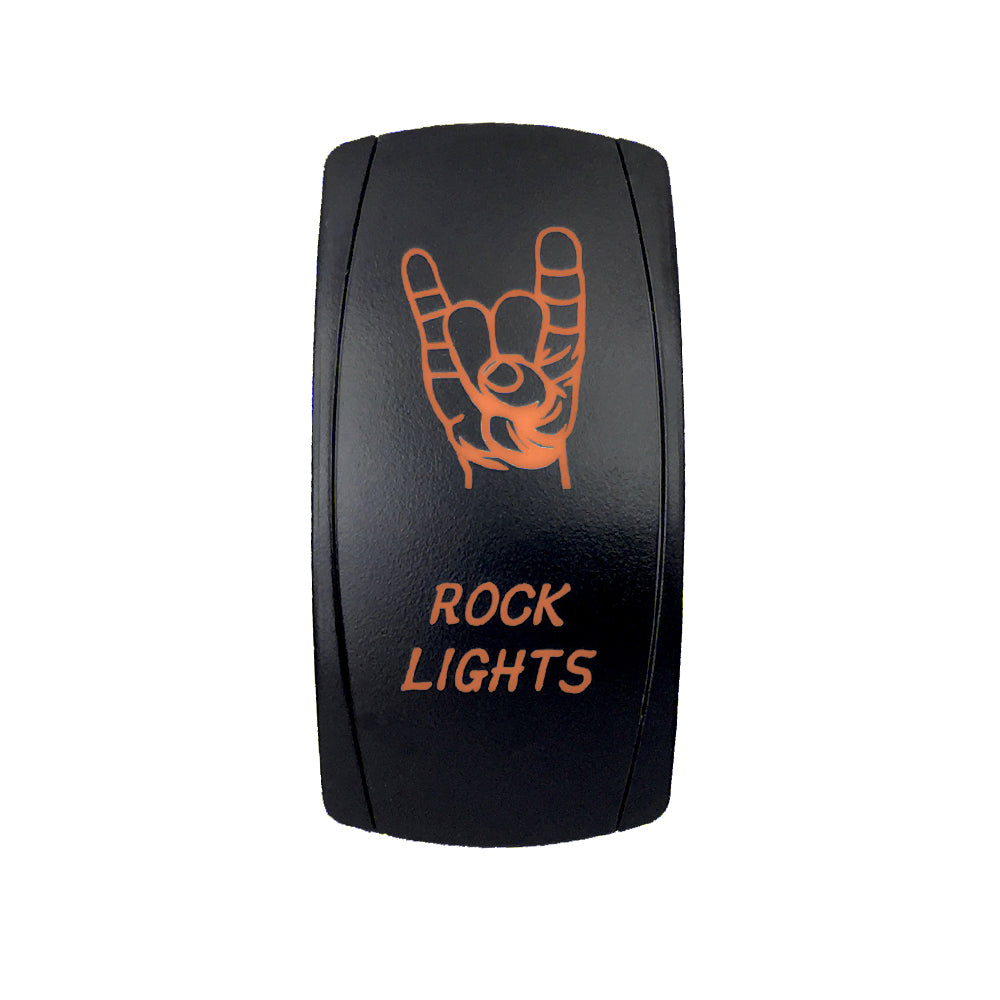 Quake LED - QRS497 - Rocker Switch Rock Lights 2 Way 5 Pin Amber