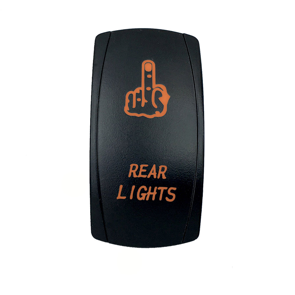 Quake LED - QRS593 - Rocker Switch Rear Lights 2 Way 5 Pin Amber