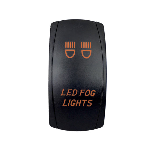 Quake LED - QRS614 - Rocker Switch Led Fog Lights 2 Way 5 Pin Amber