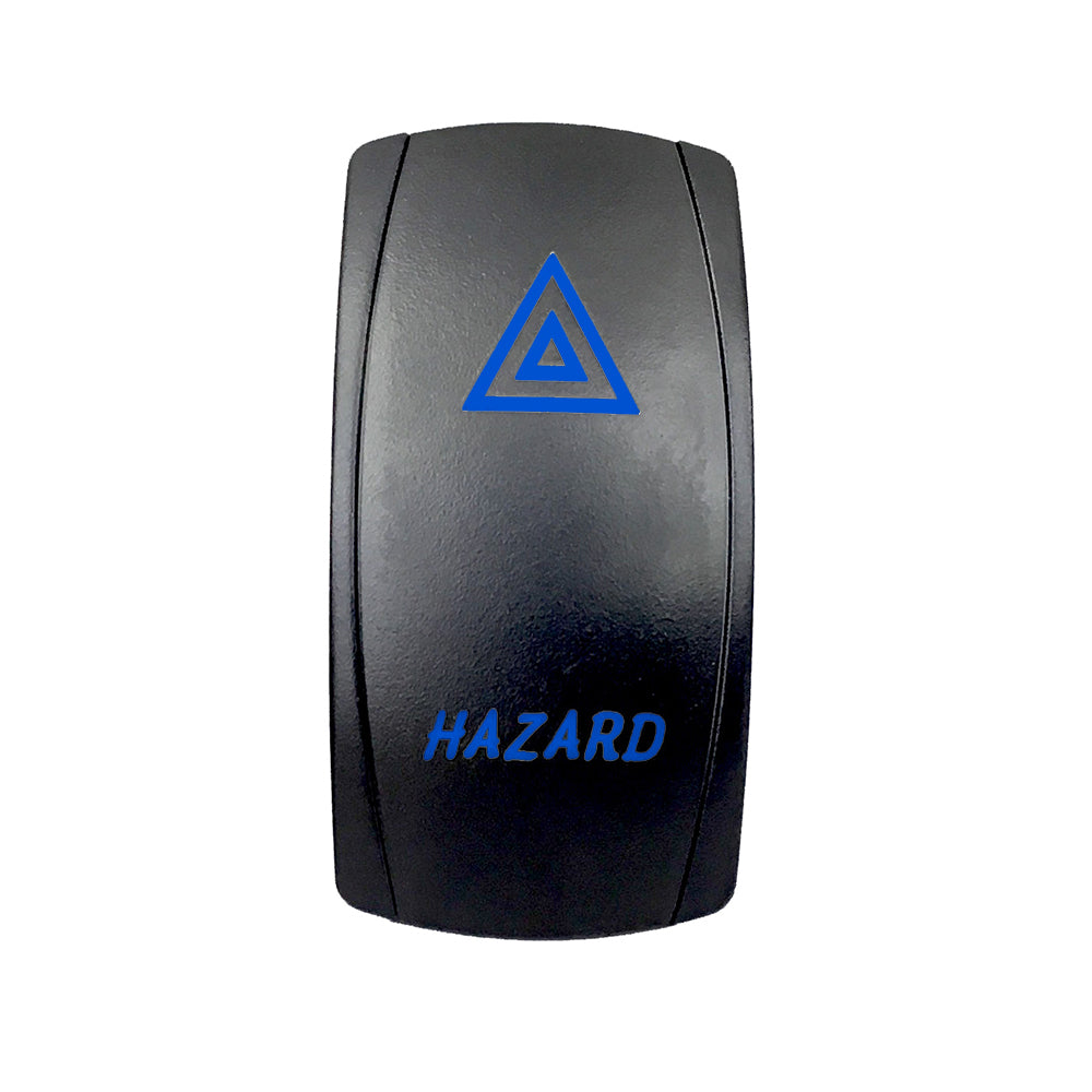 Quake LED - QRS648 - Rocker Switch Hazard 2 Way 5 Pin Blue