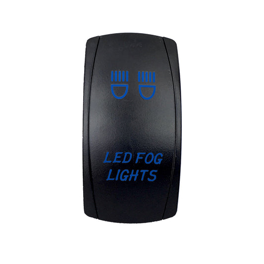 Quake LED - QRS656 - Rocker Switch Led Fog Lights 2 Way 5 Pin Blue