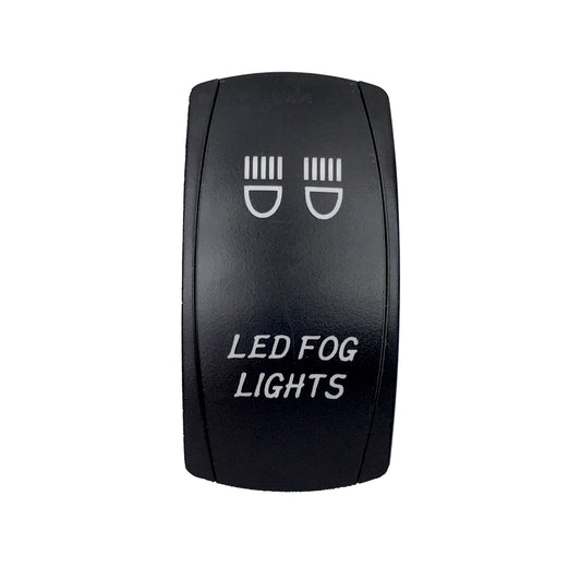 Quake LED - QRS659 - Rocker Switch Led Fog Lights 2 Way 5 Pin White