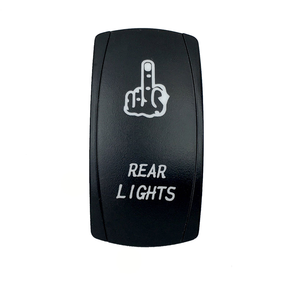 Quake LED - QRS671 - Rocker Switch Rear Lights 2 Way 5 Pin White