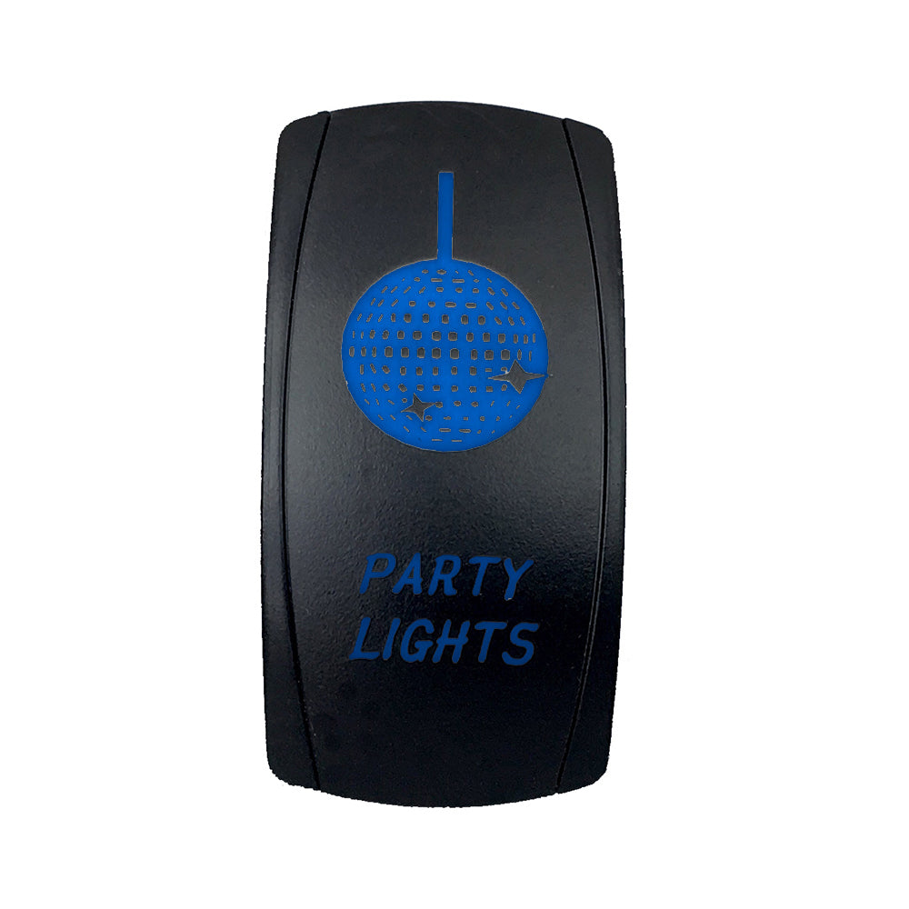 Quake LED - QRS700 - Rocker Switch Party Lights 2 Way 5 Pin Blue