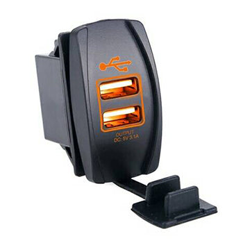 Quake LED - QRS624 - Illuminated USB Ports - 2 Pin Amber