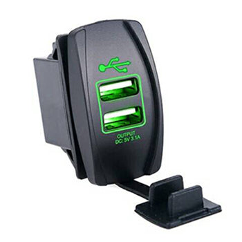 Quake LED - QRS705 - Illuminated USB Ports - 2 Pin Green