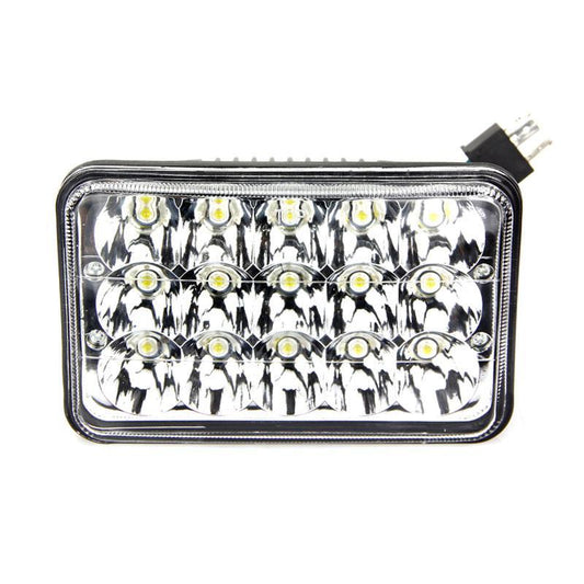 Quake LED - QTE066 - 4x6 Inch Work Light/Headlight 45 Watt High/Low Tempest Series