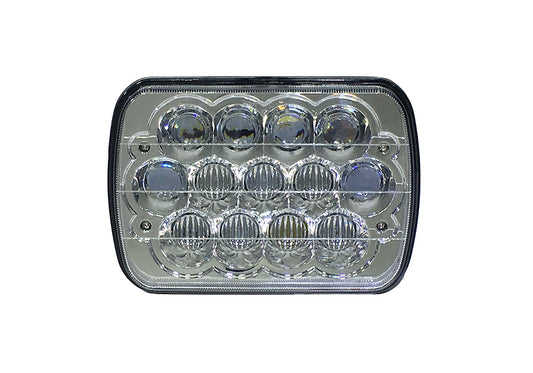Quake LED - QTE463 - 5x7 Inch Headlight 39 Watt High/Low Jeep YJ/XJ Tempest Series For 1984-1993 Jeep Cherokee
