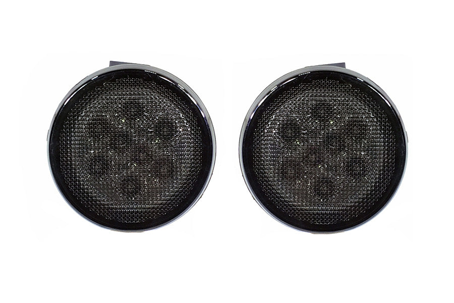 Quake LED - QTE675 - Jeep JK Front Grill Turn Signal Lights For 2007-2017 Jeep Wrangler