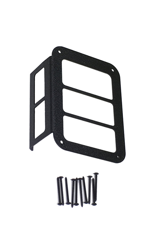 Quake LED - QTE792 - 6x8 Inch JK Tail Light Protector Tempest Series For 2007-2017 Jeep Wrangler