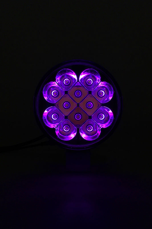 Quake LED - QTE797 - 5.75 Inch Headlight 36 Watt Spot RGB Accent Tempest Series Quad-Lock/Interlock